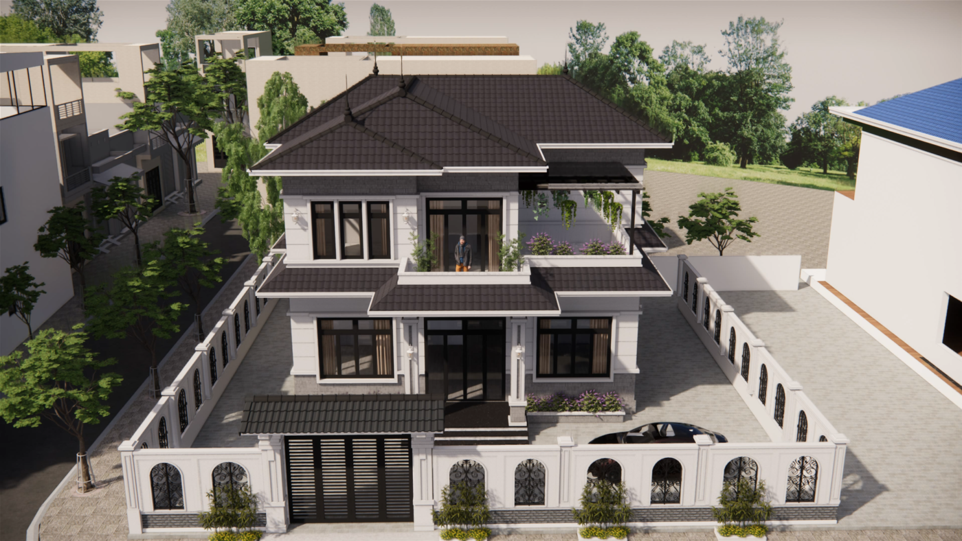 Ưu điểm lớn nhất của hệ thống cửa kính chính là có được khả năng chịu lực tốt, cách âm và cũng tạo được yếu tố thẩm mỹ cho biệt thự đẹp.
