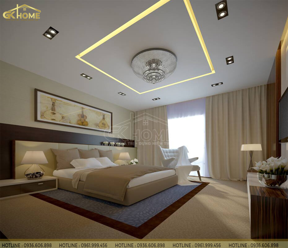 căn phòng ngủ được thiết kế một cách bài bản sẽ luôn tạo cho người nhìn cảm giác dễ chịu, thoải mái.