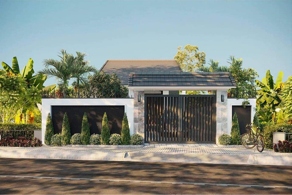Mặt tiền của toàn bộ ngôi nhà