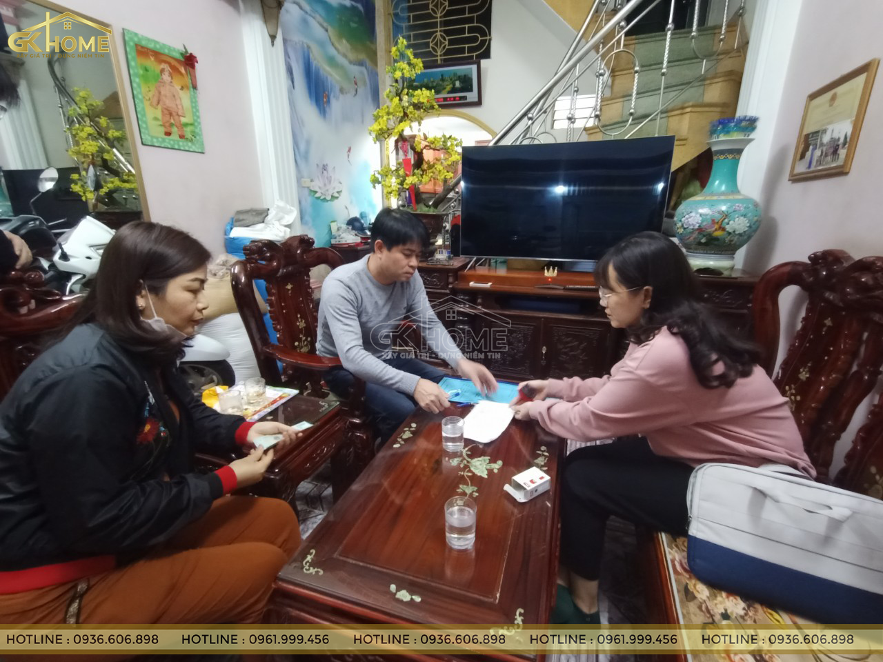 Ký hợp đồng thi công trọn gói cùng GKHOME