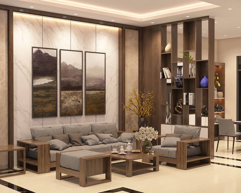 ử vách ngăn giữa phòng bếp và phòng khách là một ý tưởng tuyệt vời. Đem lại hiệu quả thẩm mỹ cao