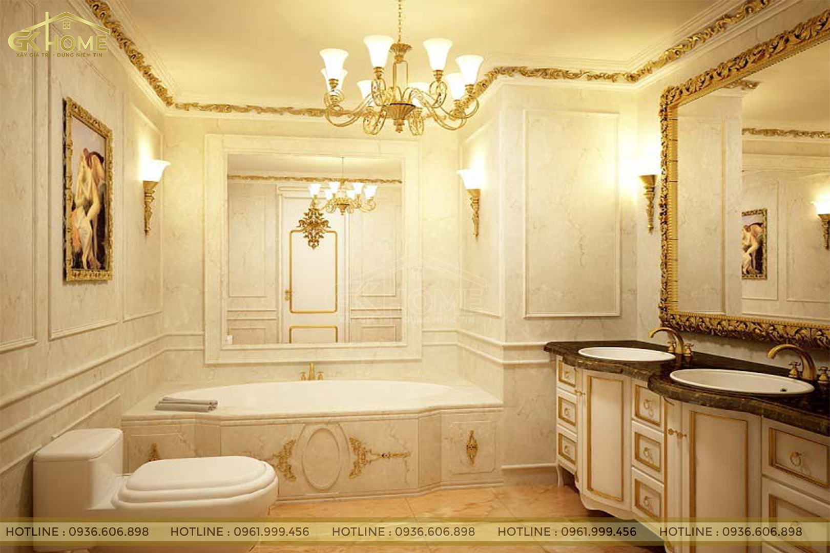 Phòng vệ sinh tân cổ điển  Phòng tắm cổ điển Thiết kế Ý tưởng phòng tắm